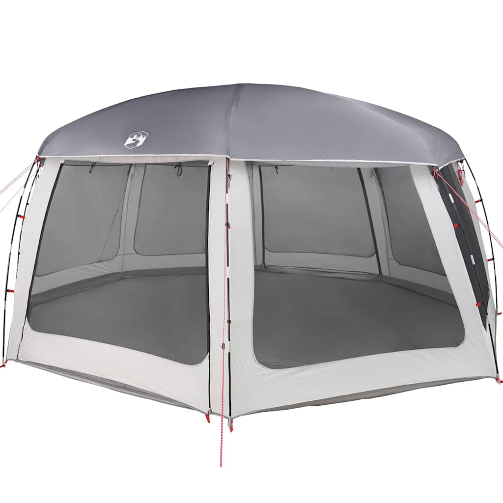 Vidaxl zwembadtent met uitneembare buiten- gaaswanden 690x690 cm grijs
