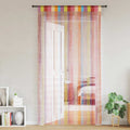 Vidaxl koordgordijnen 2 st veelkleurig 100x250 cm