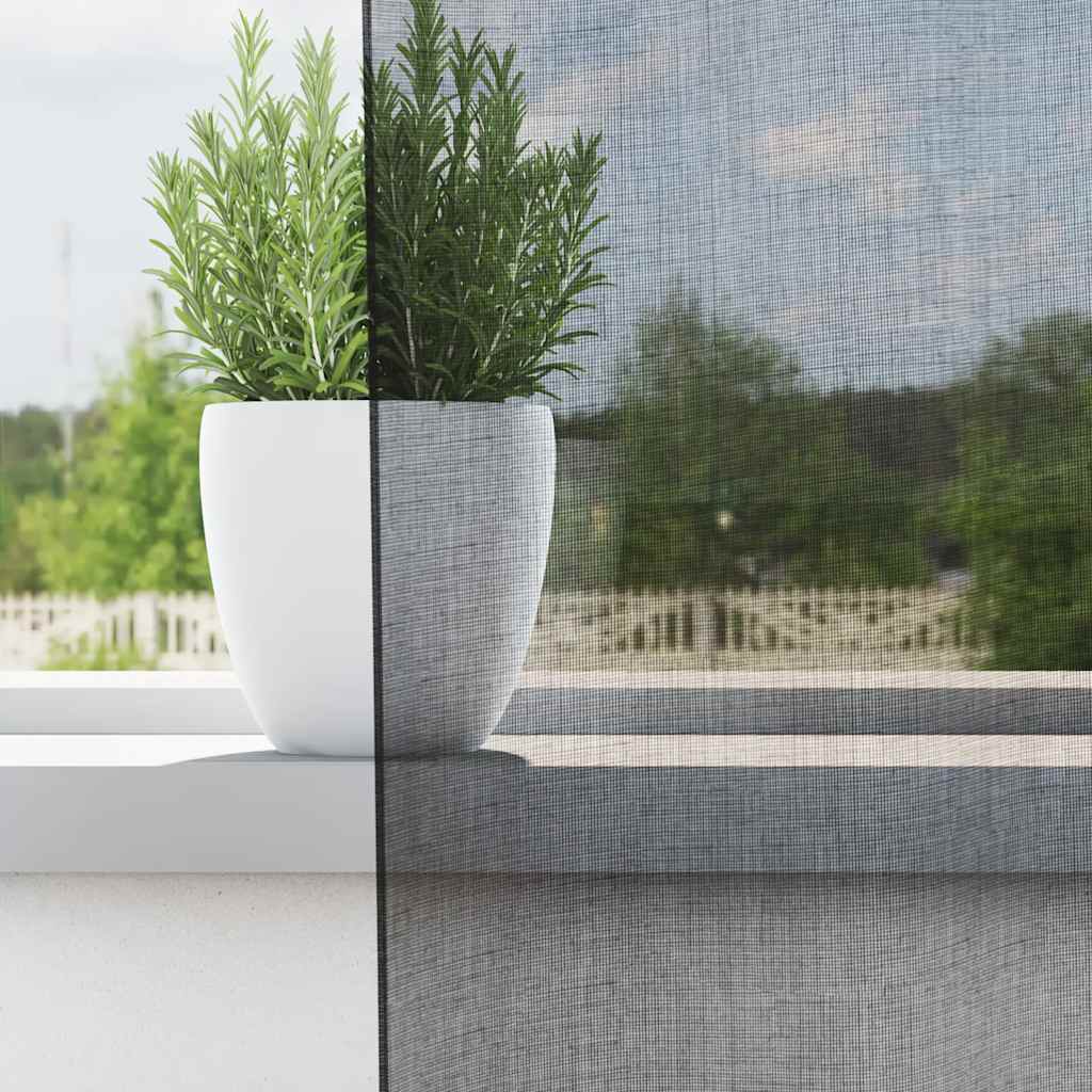 Vidaxl gordijnen voile met doorvoertules 2 st 140x300 cm zwart