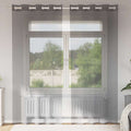 Vidaxl gordijnen voile met doorvoertules 2 st 140x225 cm donkergrijs