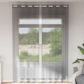 Vidaxl gordijnen voile met doorvoertules 2 st 140x260 cm donkergrijs