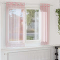 Vidaxl gordijnen voile met doorvoertules 2 st 140x140 cm lichtroze