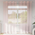 Vidaxl gordijnen voile met doorvoertules 2 st 140x225 cm lichtroze