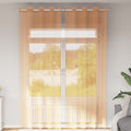 Vidaxl gordijnen voile met doorvoertules 2 st 140x260 cm oranje