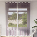 Vidaxl gordijnen voile met doorvoertules 2 st paars 140x260 cm