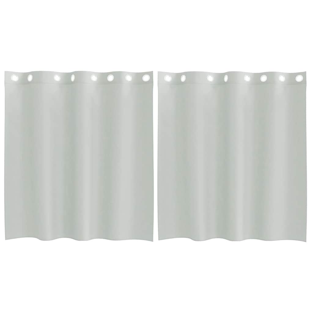 Vidaxl gordijnen voile met doorvoertules 2 st 140x140 cm lichtgrijs