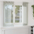 Vidaxl gordijnen voile met doorvoertules 2 st 140x140 cm lichtgrijs