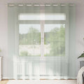 Vidaxl gordijnen voile met doorvoertules 2 st 140x245 cm lichtgrijs