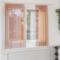 Vidaxl voile gordijnen met roedezakken 2 st terracotta