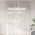 Vidaxl gordijnen voile met roedezakken 2 st wit