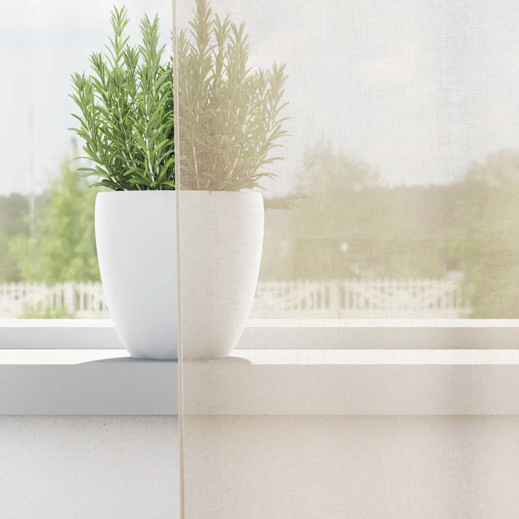 Vidaxl gordijnen voile met tab top 2 st crèmekleurig