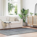Vidaxl hoogpolig vloerkleed navarra 160x230 cm polyester lichtgrijs