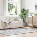 Vidaxl hoogpolig vloerkleed navarra 160x230 cm polyester zilvergrijs