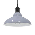 Vidaxl hanglamp in hoogte verstelbaar e27 ø31 cm metaal glanzend grijs
