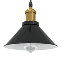 Vidaxl hanglamp in hoogte verstelbaar e27 ø22 cm metaal glanzend zwart