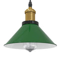 Vidaxl hanglamp in hoogte verstelbaar e27 ø22 cm metaal glanzend groen