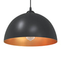 Vidaxl hanglampen 2 st in hoogte verstelbaar e27 30 cm metaal zwart