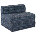 Vidaxl modulair bank indigo print 70 x 70 x 56 cm stof