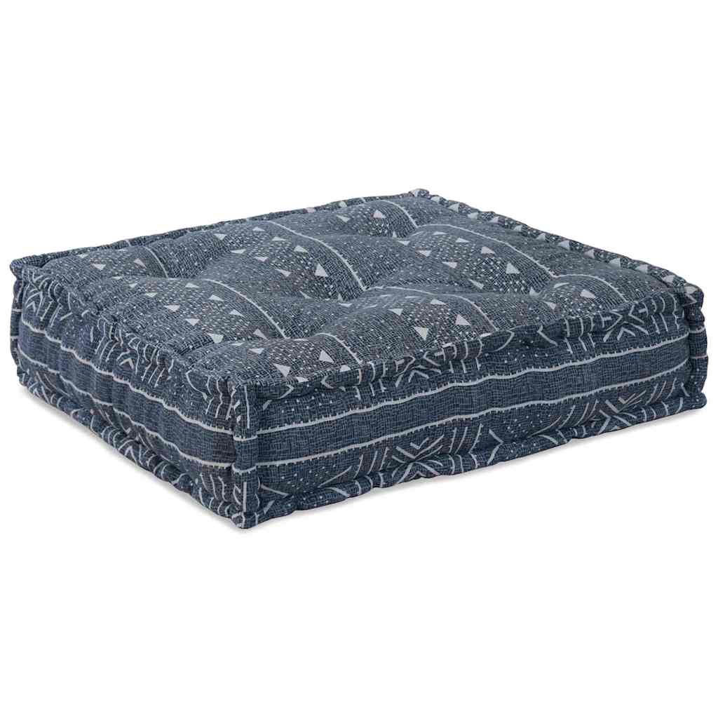 Vidaxl modulair bank indigo print 70 x 70 x 56 cm stof