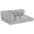 Vidaxl modulair bank 3 pcs grijs 120 x 80 x 38 cm stof
