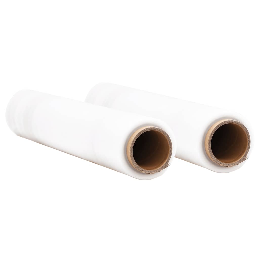 Vidaxl stretchfilm 2 st transparant 17 μm 50 cm x 300 m