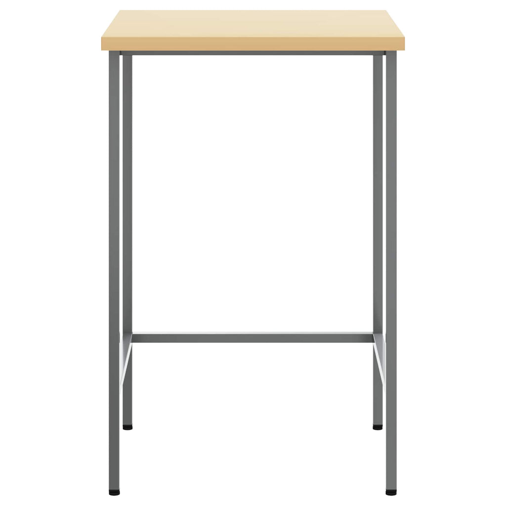 Vidaxl hoektafel grijs 55 x 55 x 85 cm staal en geg engineered hout