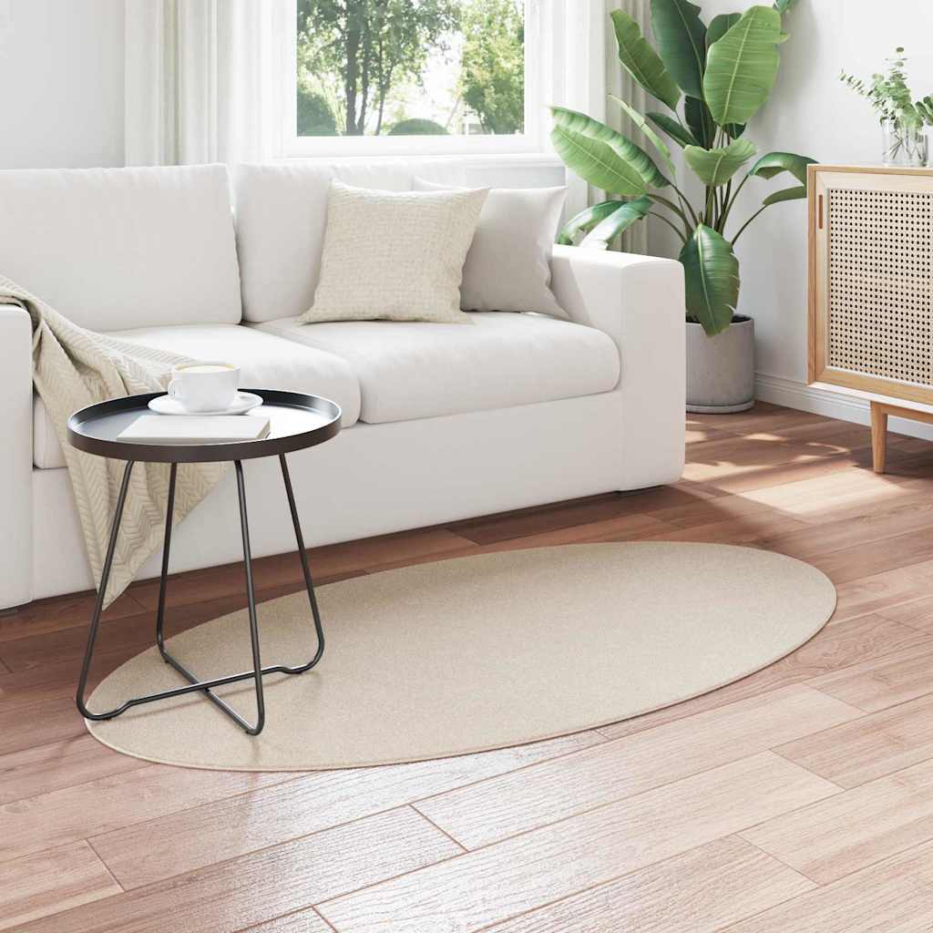 Vidaxl tapijt huarte beige 80 x 150 cm 100% polyester