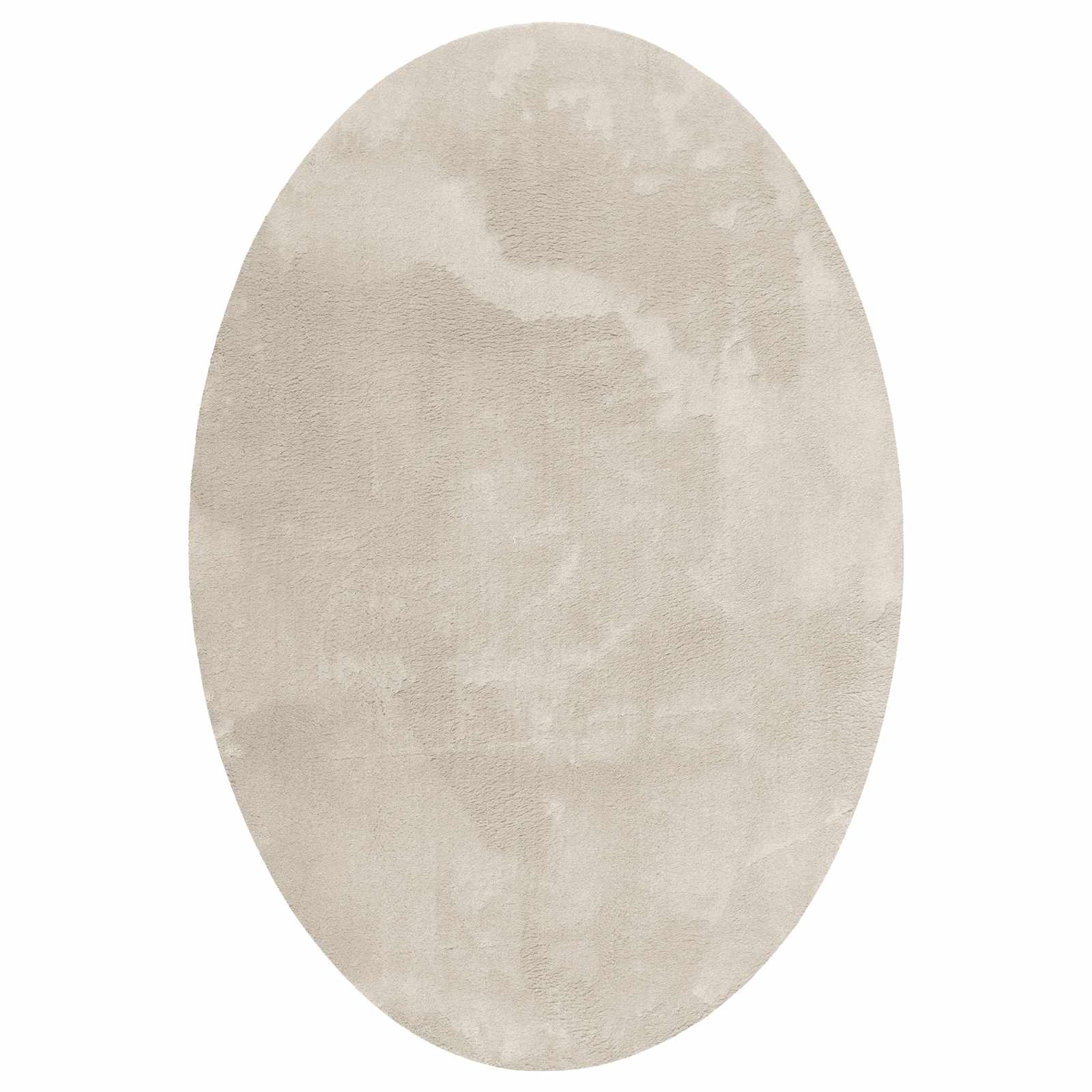 Vidaxl vloerkleden ovaal huarte beige 120 x 170 cm 100% polyester