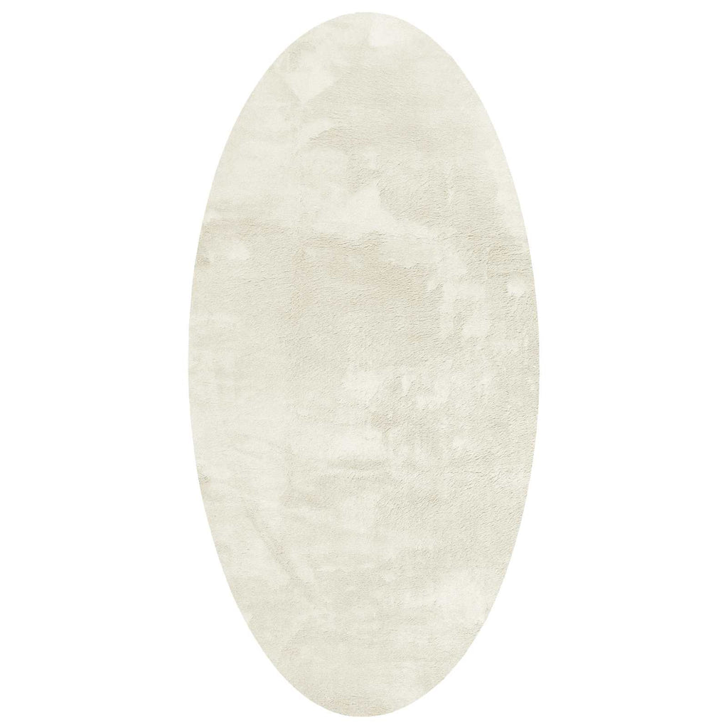 Vidaxl vloerkleden ovaal huarte crème 100 x 200 cm 100% polyester