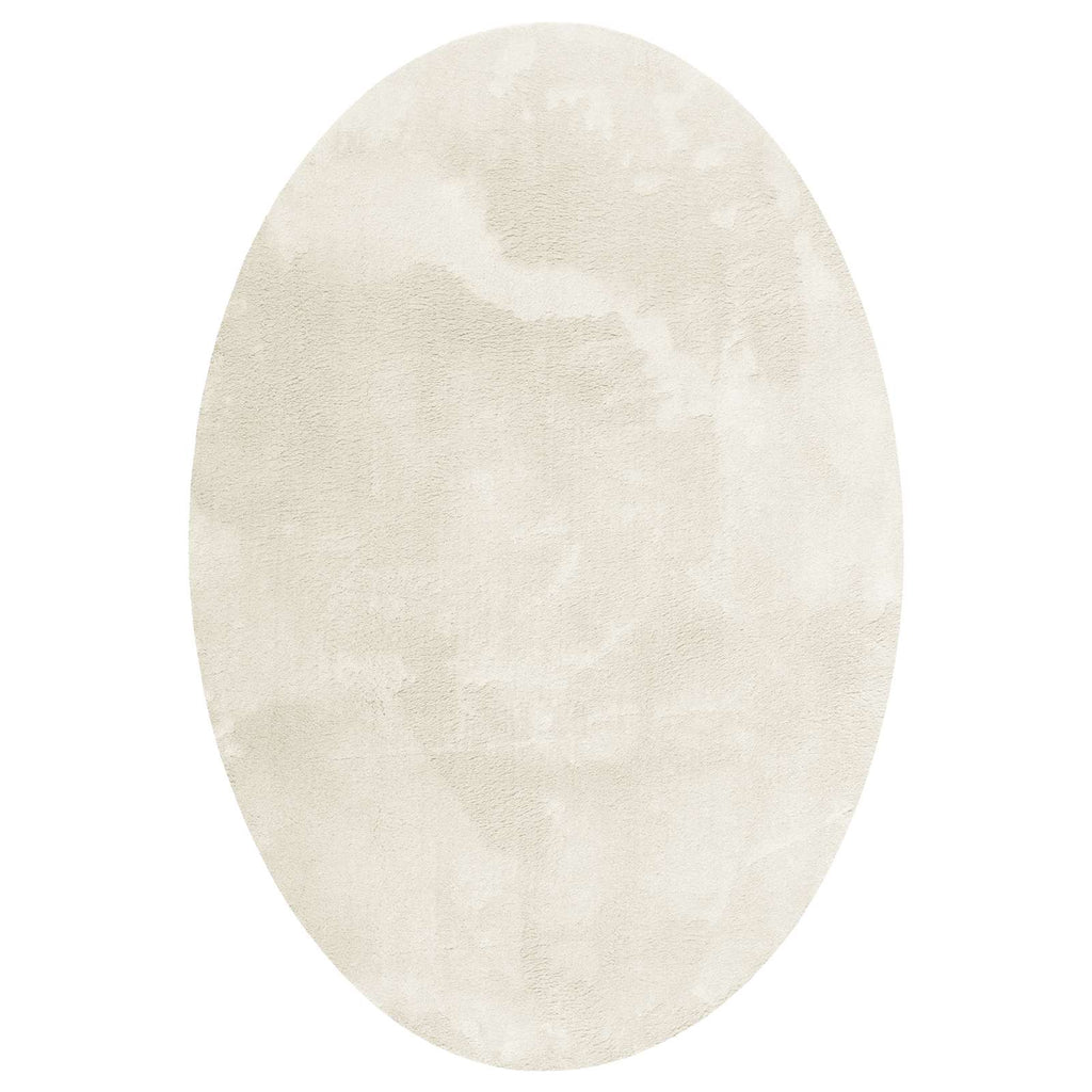 Vidaxl vloerkleden ovaal huarte crème 120 x 170 cm 100% polyester