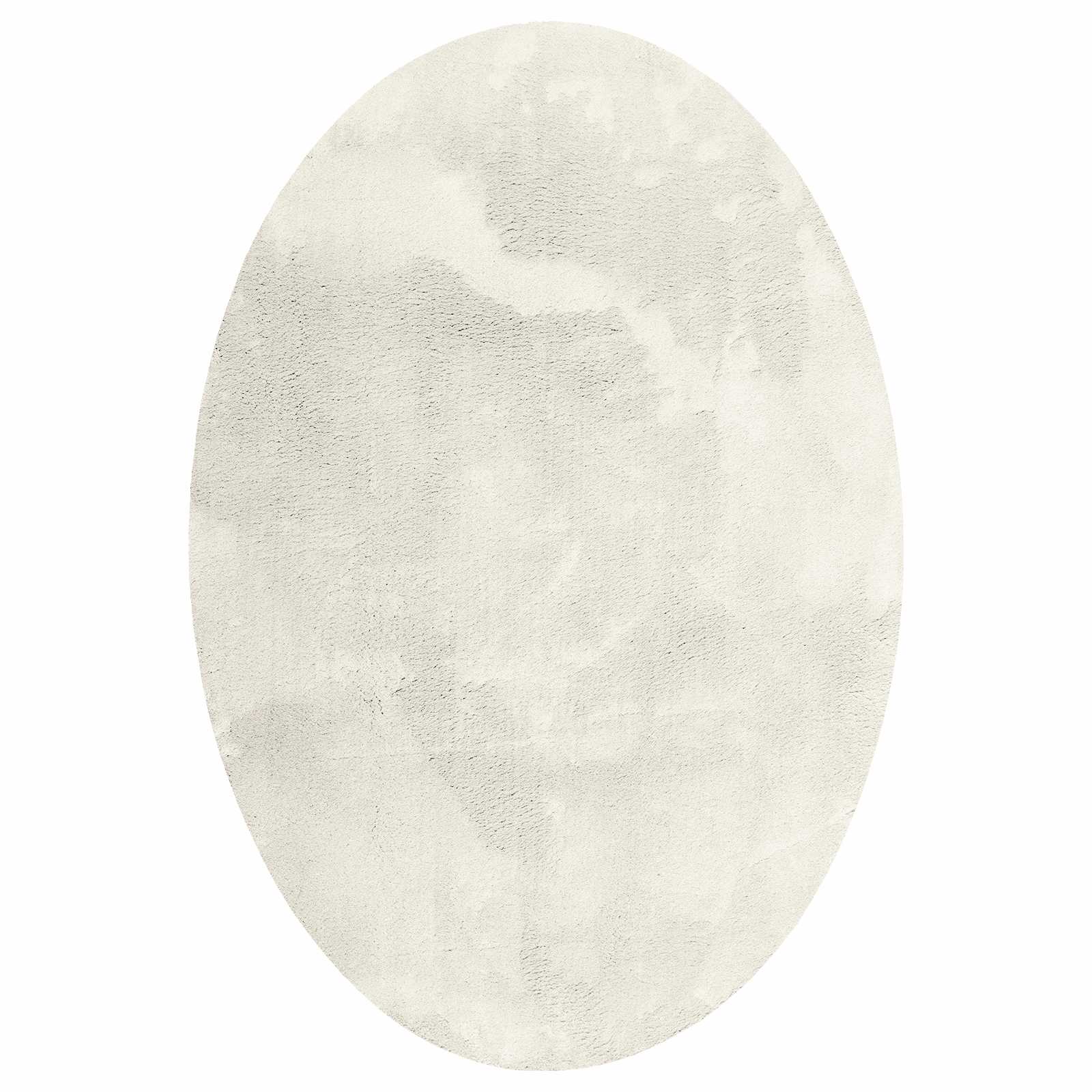 Vidaxl vloerkleden ovaal huarte crème 140 x 200 cm 100% polyester