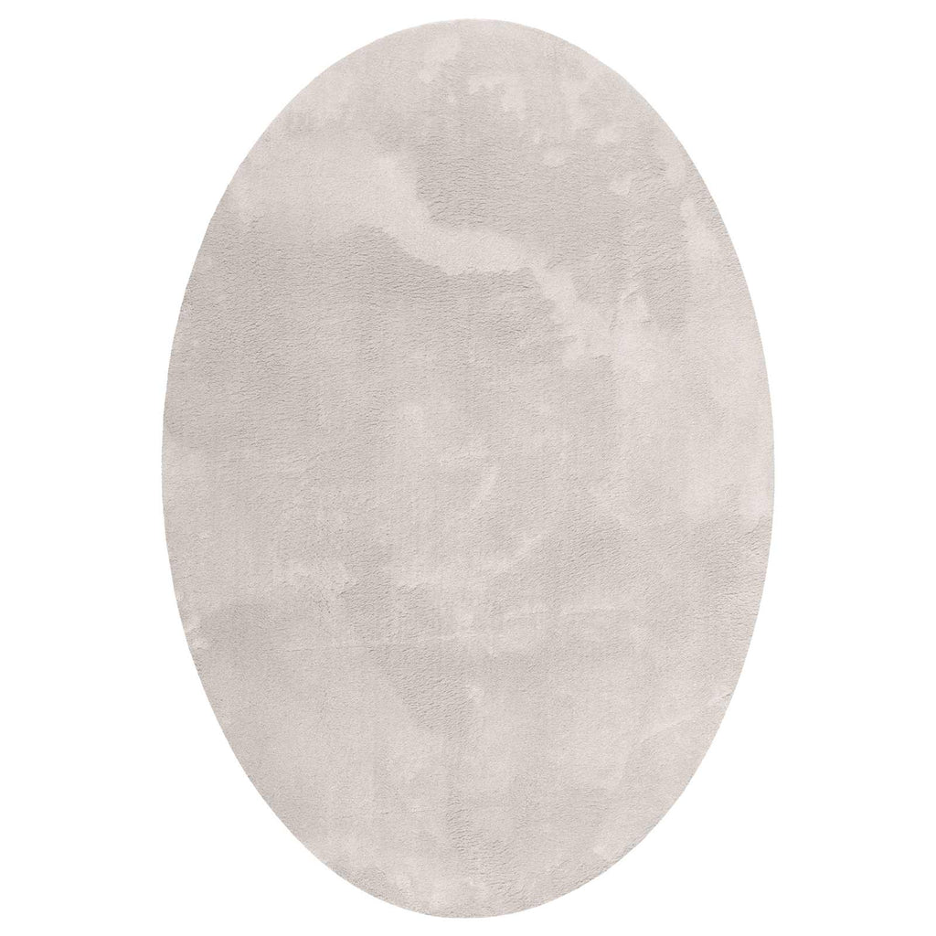 Vidaxl vloerkleden ovaal huarte zand 140 x 200 cm 100% polyester