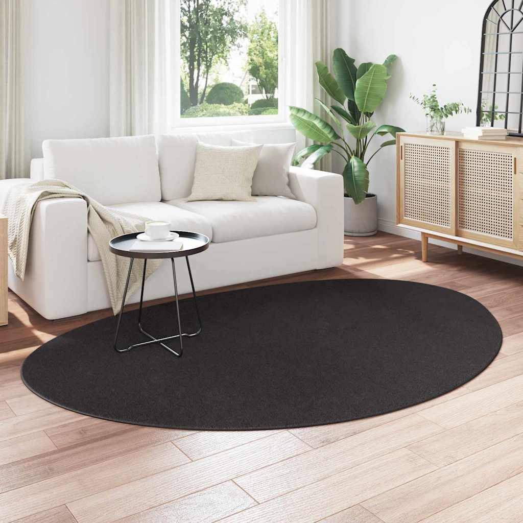 Vidaxl tapijt huarte zwart 160 x 230 cm polyester