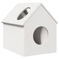 Vidaxl kattenhuis 41x50x50 cm massief grenenhout wit