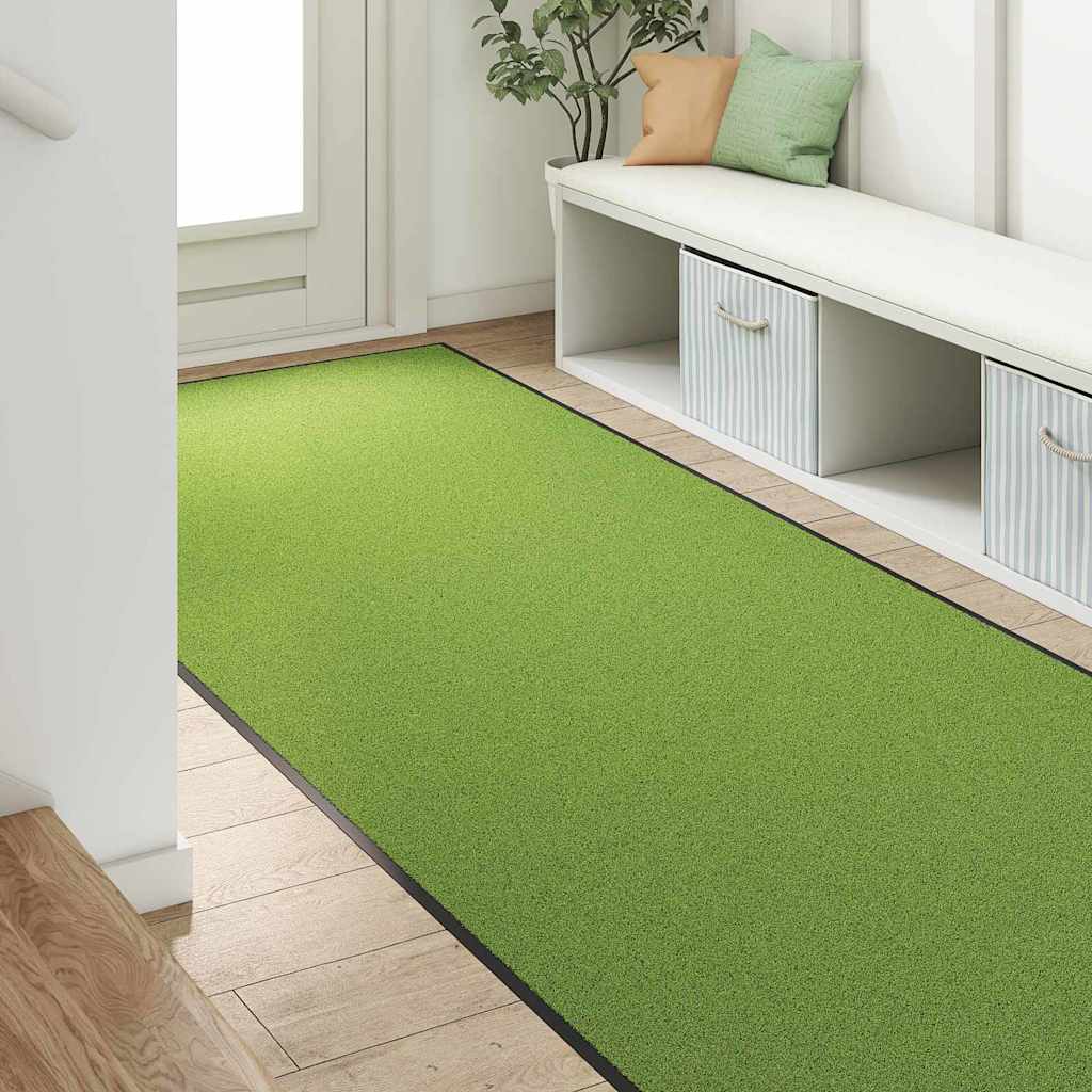 Vidaxl deurmat anders groen en zwart 120 x 300 cm polyamide en pvc