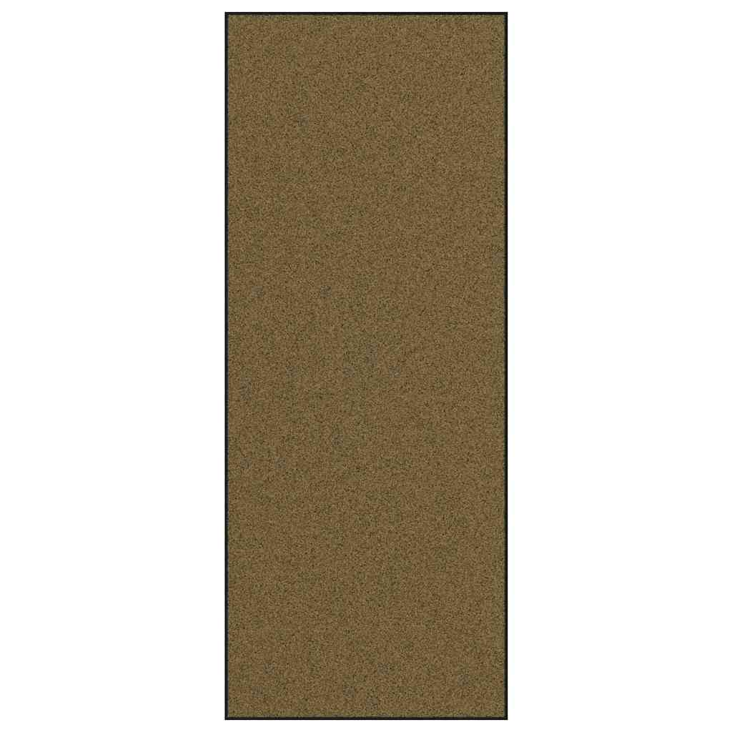 Vidaxl deurmat anders bruin en zwart 120 x 300 cm polyamide en pvc