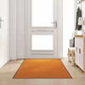 Vidaxl deurmat anders oranje en zwart 120 x 250 cm polyamide en pvc