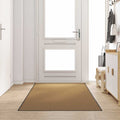 Vidaxl deurmat anders crème en zwart 120 x 300 cm polyamide en pvc