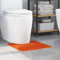 Vidaxl antislip badmat met toilet cut oranje 50 x 50 cm pp