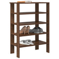 Vidaxl schoenenrek 61x32x87,5 cm bewerkt hout bruin eikenkleurig