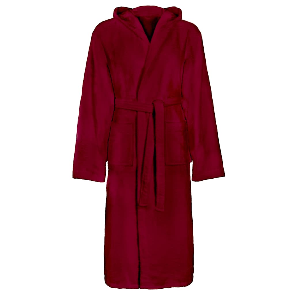 Vidaxl badjas kinn rood xxxl katoen