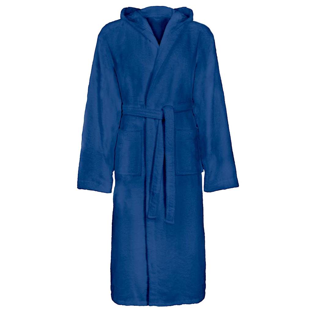 Vidaxl badjas kinn blauw xxl katoen