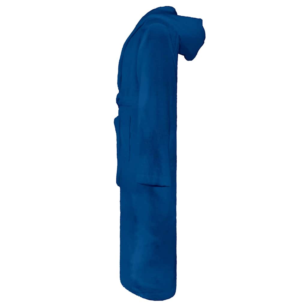Vidaxl badjas kinn blauw xxxl katoen