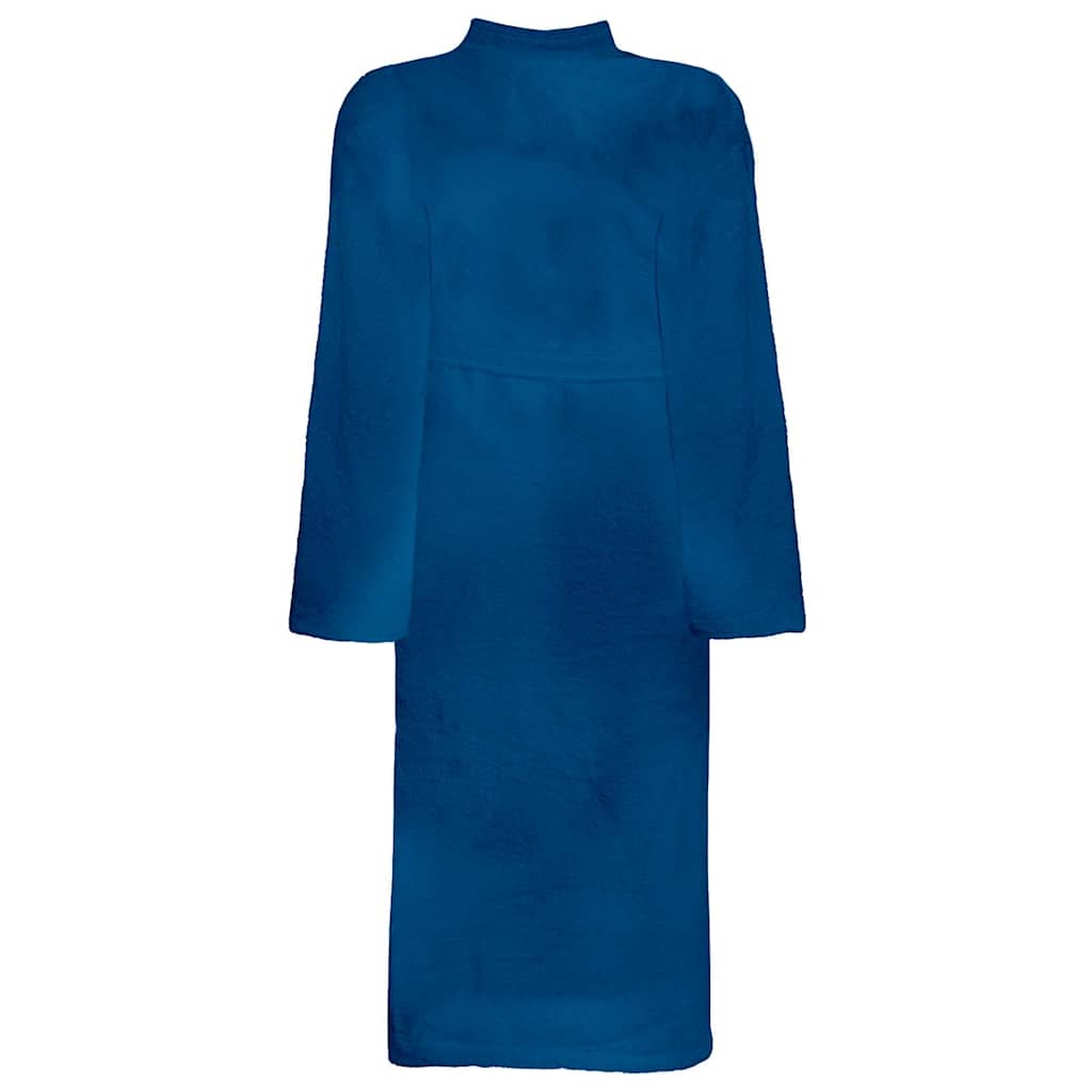 Vidaxl badjas kinn blauw m katoen