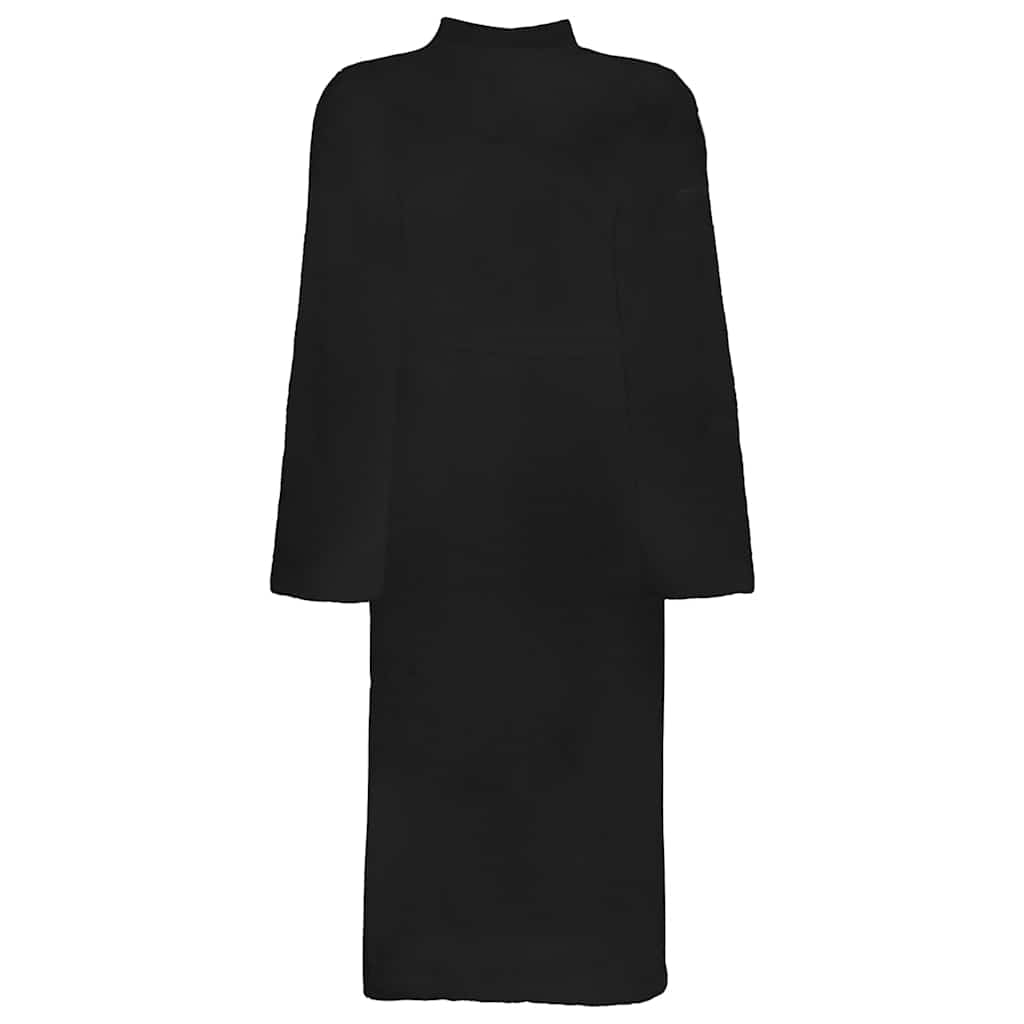 Vidaxl badjas kinn zwart xxxl katoen