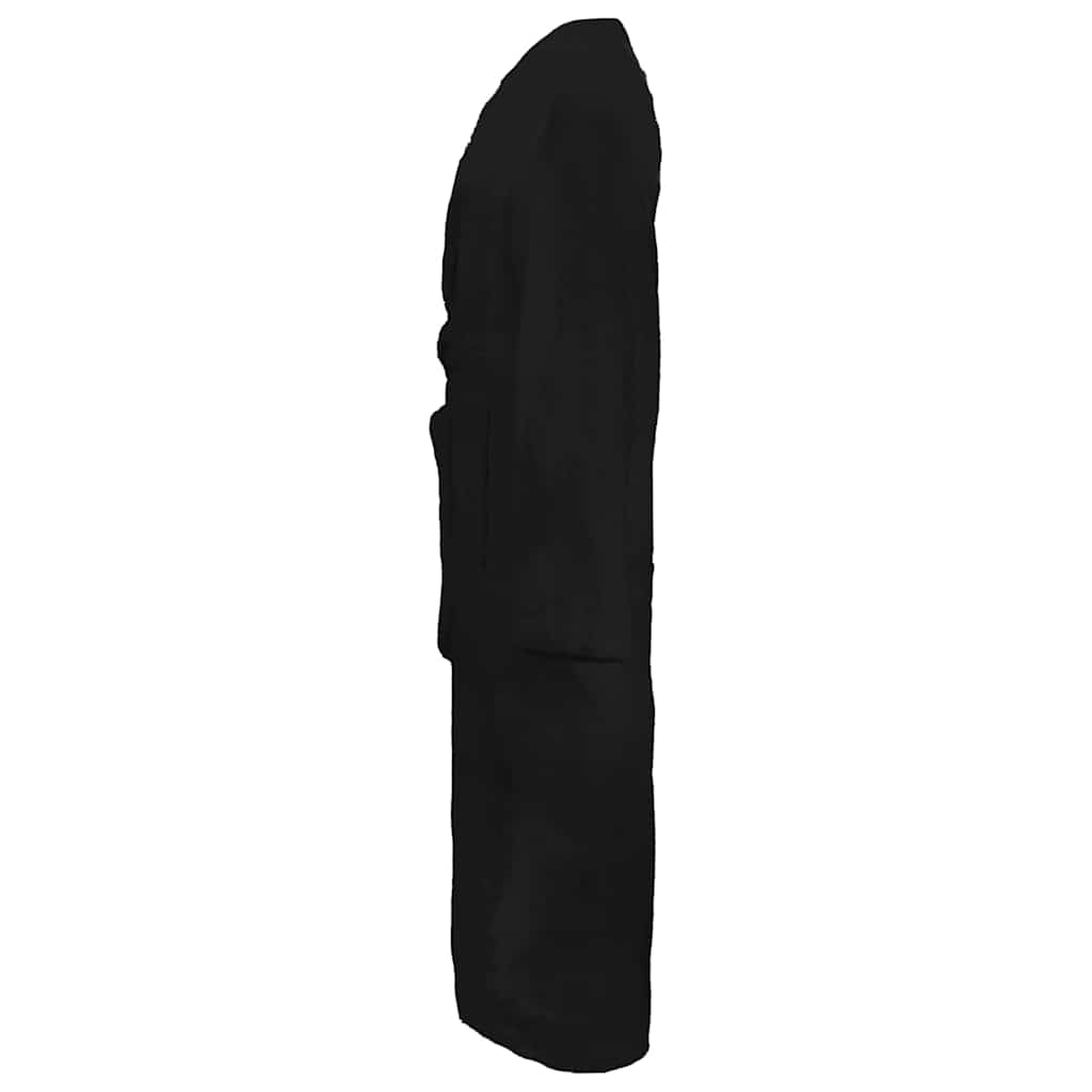 Vidaxl badjas kinn zwart xxxl katoen