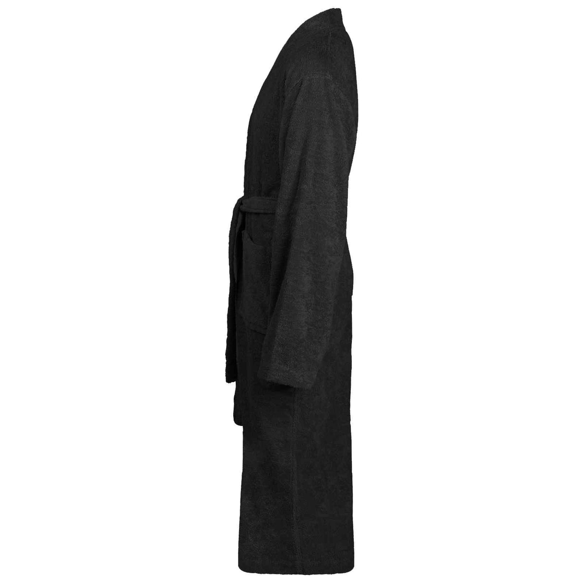 Vidaxl badjas kinn zwart xxxl katoen
