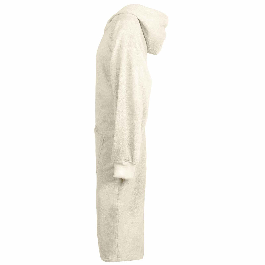 Vidaxl deken hoodie kinn crème xl katoen