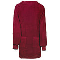 Vidaxl deken hoodie kinn rood l katoen