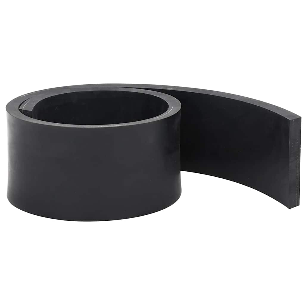 Vidaxl rubberen rand voor sneeuwploeg 80x8x1 cm zwart